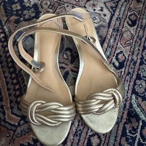 Alexandre Birman Gold Women's Sandals 35.5